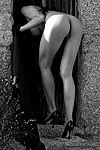 Sexy High Heels presents Francesca Felucci nude in black high heels